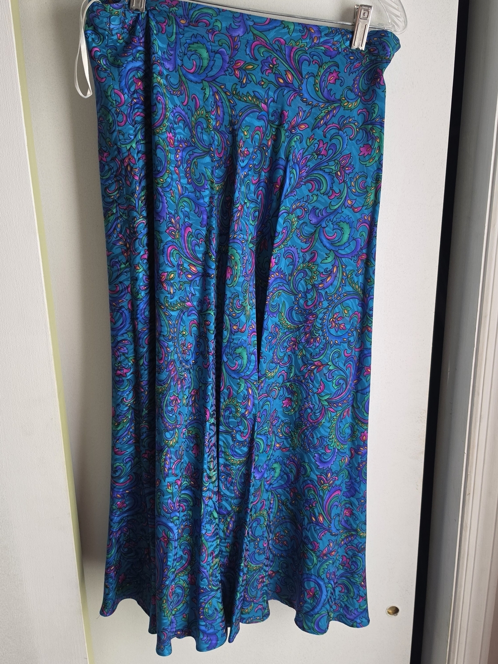 Adrianna Papell Turquoise Silk Floral Jacket - Picture 5 of 5
